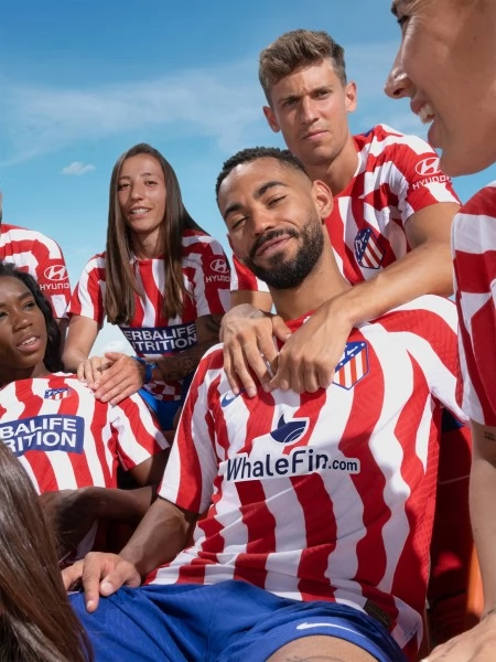 Atlético Madrid Dětské Fotbalové Dresy Komplet 2022-23 Domácí